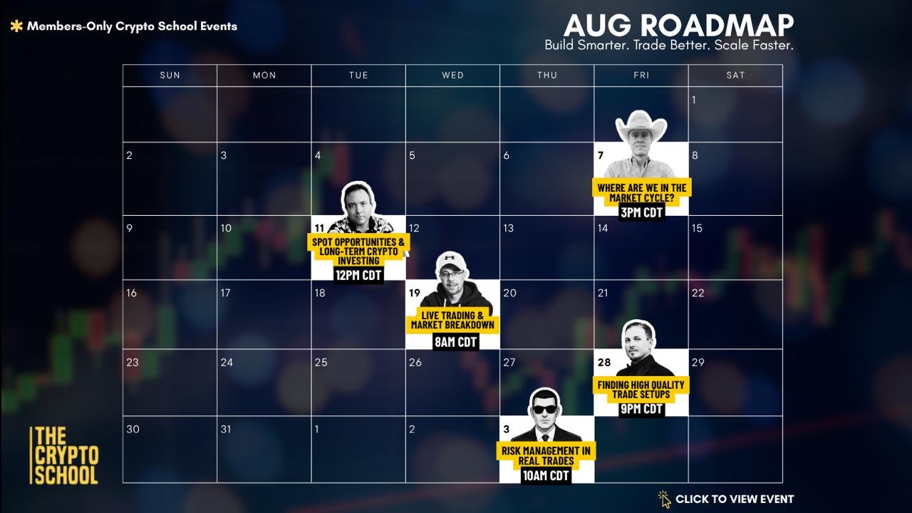 Aug 2026 Roadmap – The Crypto School